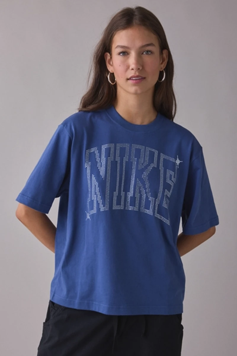Nike Sportswear Classic Rhinestone Graphic Loose Tee