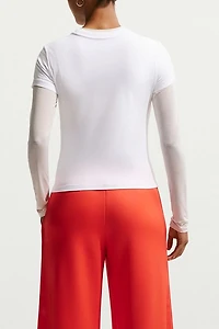 Nike Sportswear Chill Knit Kiss My Airs Graphic Cropped Tee