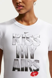 Nike Sportswear Chill Knit Kiss My Airs Graphic Cropped Tee