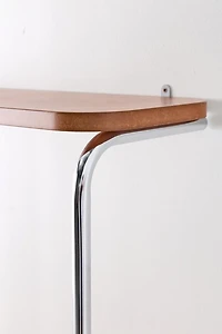 Boden Chrome Leaning Wall-Mounted Desk