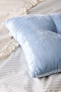 Beau Velvet Pintuck Throw Pillow