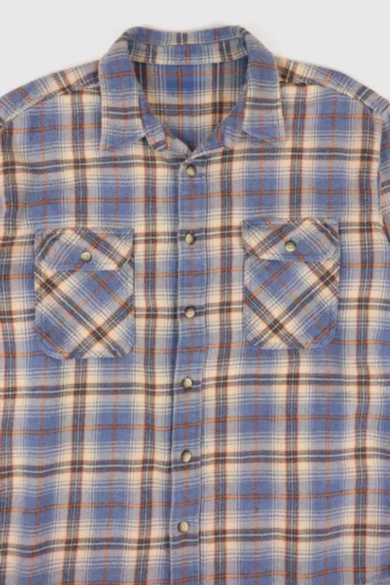 Vintage Plaid Button-Down Shirt