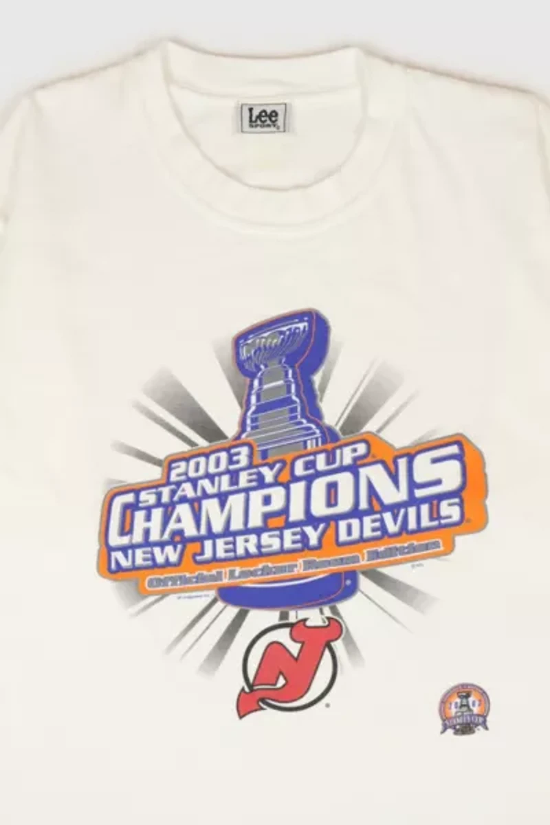Vintage New Jersey Devils 2003 Stanley Cup Champions Tee