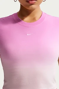 Nike Sportswear Chill Knit Dip-Dye Crop Tee