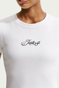 Nike Sportswear Just Do It Graphic Slim Mod-Cropped Tee