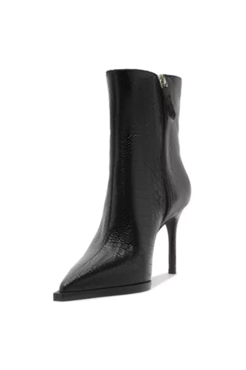 Schutz Mary Leather Heeled Ankle Boot