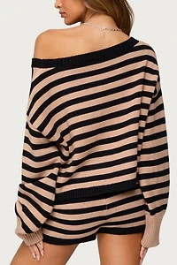 Edikted Saphi Striped Oversized Knit Sweater