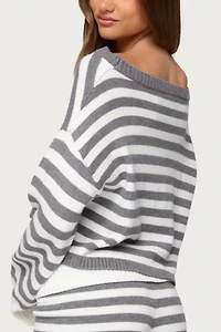Edikted Saphi Striped Oversized Knit Sweater