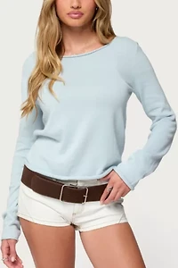 Edikted Sonny Relaxed Rolled Sweater