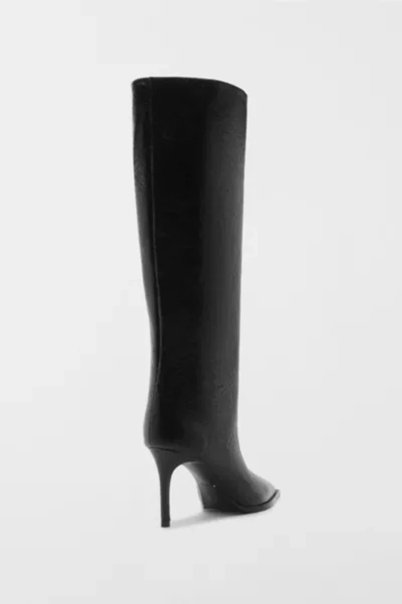 Schutz Snakeskin Mary Up Knee-High Boot