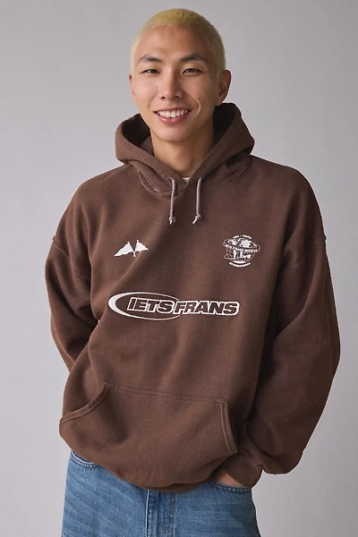 iets frans… Embroidered Sports Logo Hoodie Sweatshirt