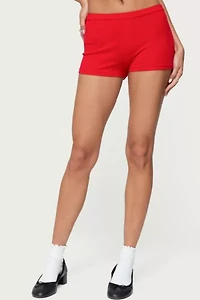 Edikted Maycee Knit Micro Shorts