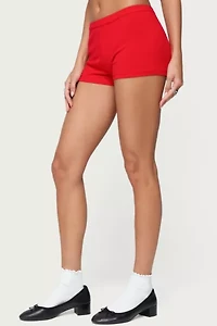 Edikted Maycee Knit Micro Shorts
