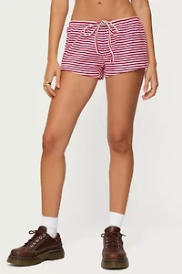 Edikted Jaine Striped Drawstring Shorts