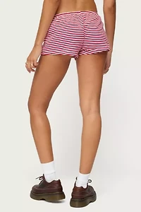 Edikted Jaine Striped Drawstring Shorts