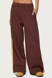 Edikted Sorin Contrast Striped Sweatpants