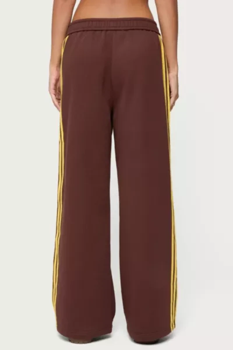Edikted Sorin Contrast Striped Sweatpants