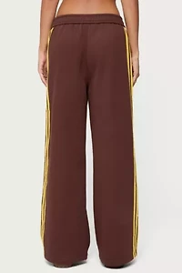 Edikted Sorin Contrast Striped Sweatpants