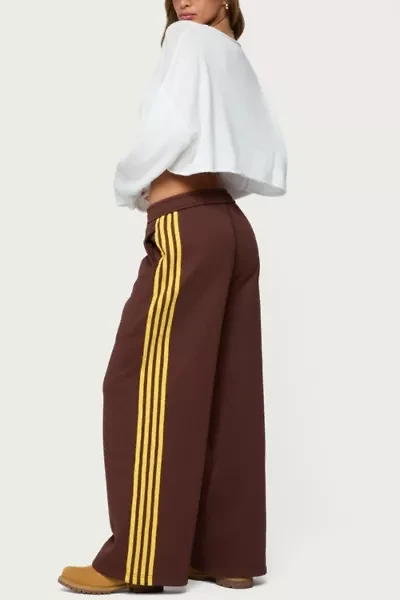 Edikted Sorin Contrast Striped Sweatpants