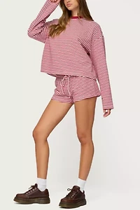 Edikted Jainee Striped Long Sleeve T Shirt