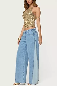 Edikted Pasha Sequin Tank Top