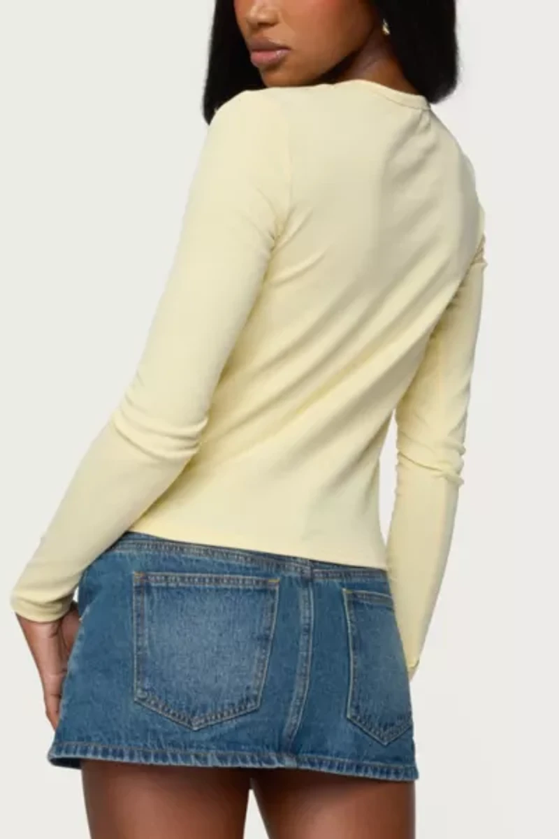 Edikted Miami Girl Long Sleeve T Shirt