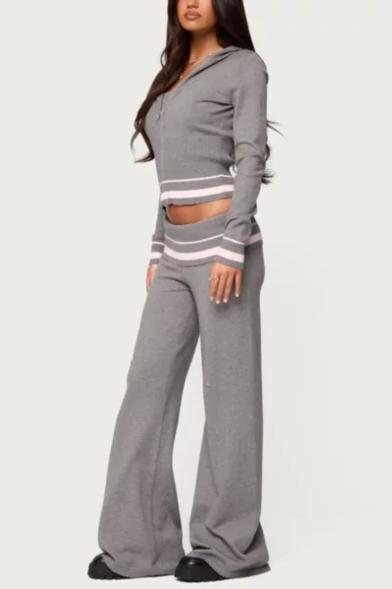 Edikted Kaliya Stripey Strapless Knit Top