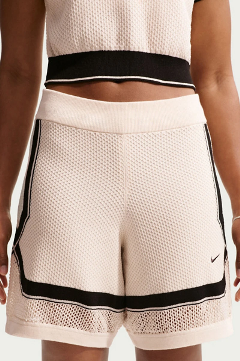 Nike Sportswear Chill Open Knit Mid-Rise Shorts