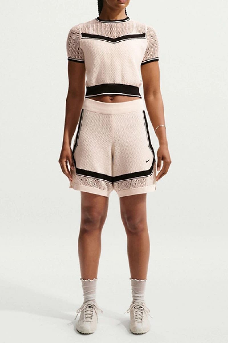 Nike Sportswear Chill Open Knit Mid-Rise Shorts