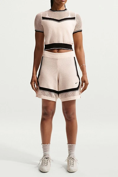 Nike Sportswear Chill Open Knit Mid-Rise Shorts