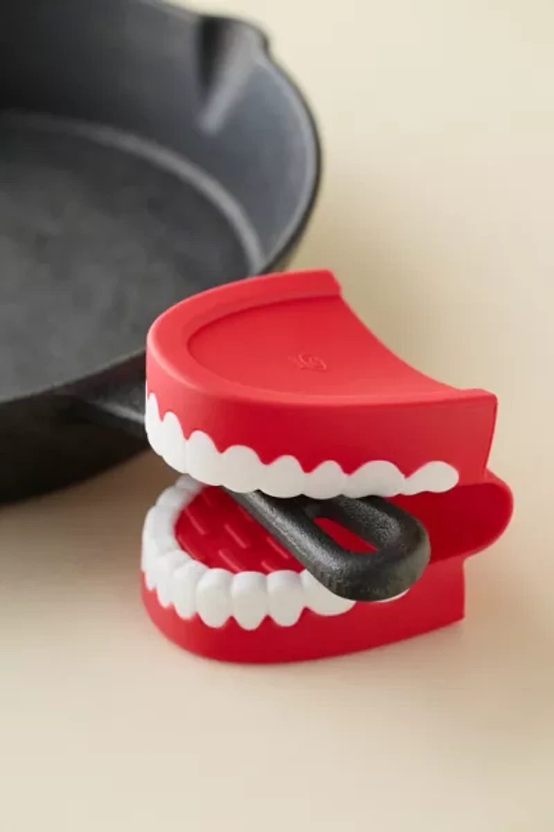 Fred & Friends Chomp Teeth Silicone Pot Holder Set