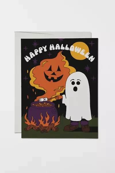 Red Cap Spooky S'mores Halloween Card