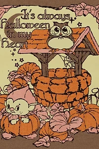 Red Cap Halloween in My Heart Card