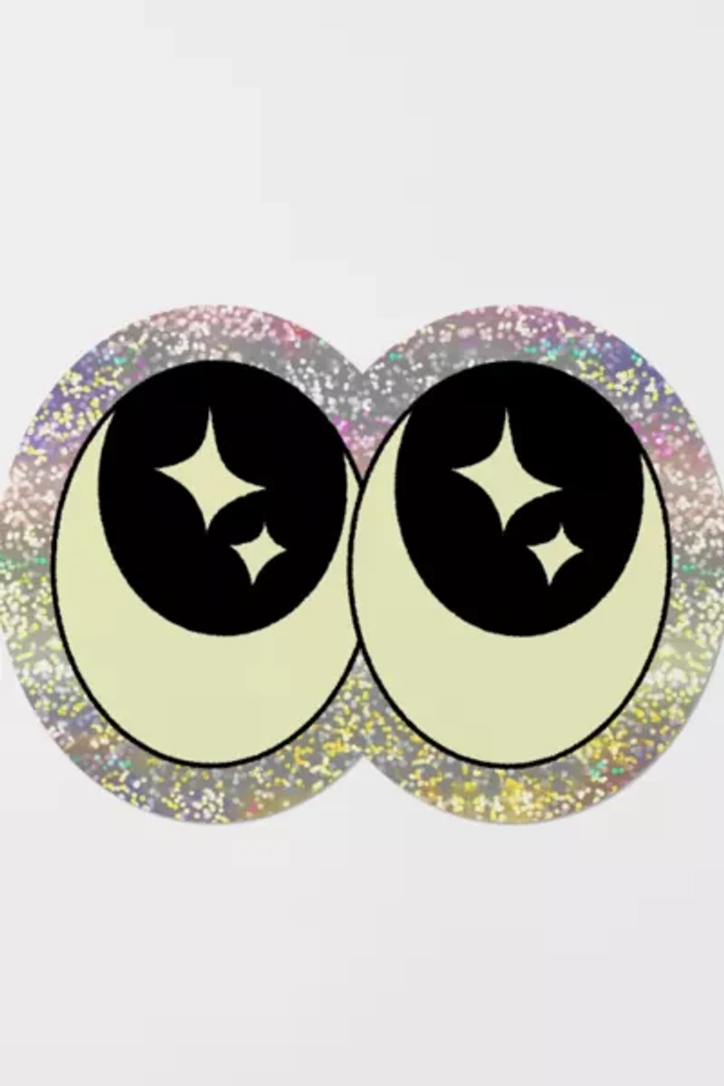 Red Cap Eyeballs Sticker