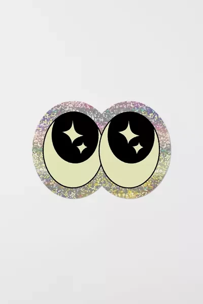 Red Cap Eyeballs Sticker