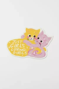 Red Cap Just Girl Sticker