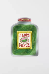 Red Cap I Love Pickles Sticker