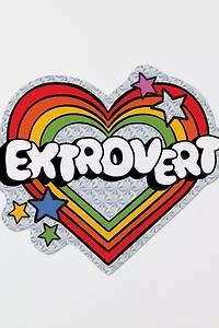 Red Cap Extrovert Sticker