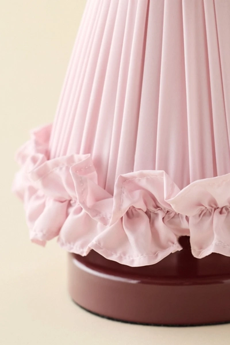 Mini Ruffled Table Lamp