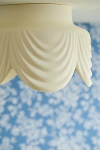 Delilah Draped Resin Flush Mount Light