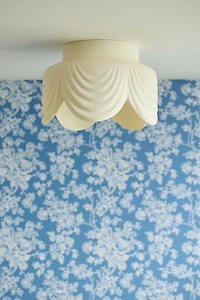 Delilah Draped Resin Flush Mount Light