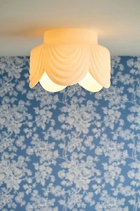 Delilah Draped Resin Flush Mount Light