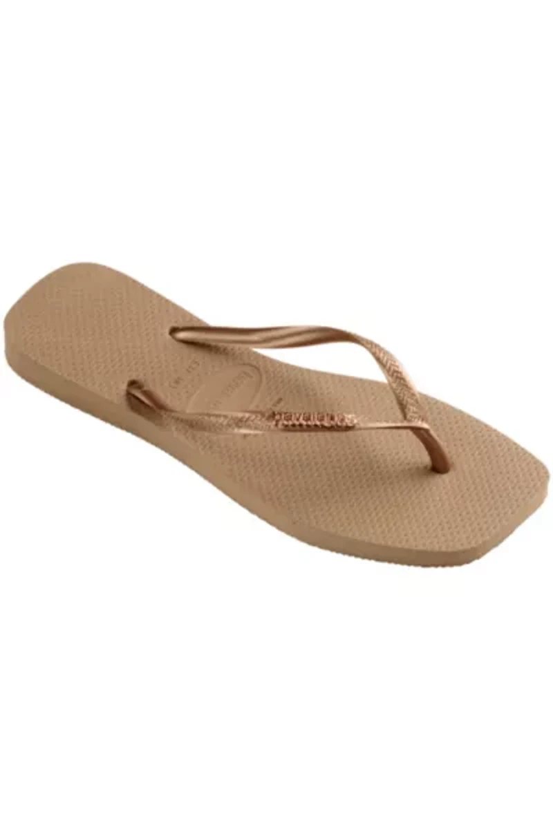 Havaianas Slim Square Metallic Logo Flip Flop Sandal