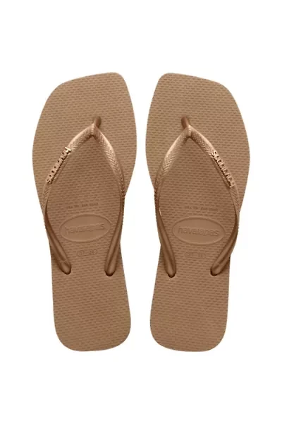Havaianas Slim Square Metallic Logo Flip Flop Sandal