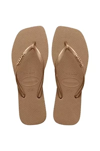 Havaianas Slim Square Metallic Logo Flip Flop Sandal