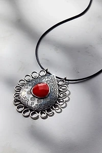 Protector Filigree Pendant Corded Necklace