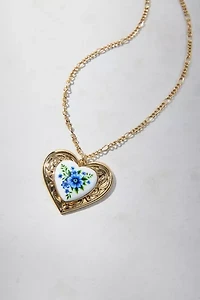 Tennessee Enameled Heart Pendant Necklace