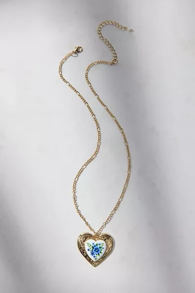 Tennessee Enameled Heart Pendant Necklace