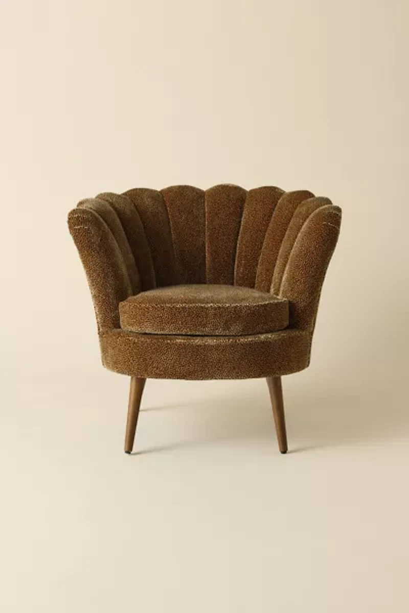 Stella Leopard Channel Velvet Chair