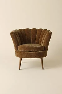 Stella Leopard Channel Velvet Chair